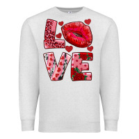 Oatmeal Heather love kiss Premium Sweatshirt - RanaPortraitStore