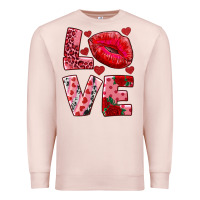 Pale Pink love kiss Premium Sweatshirt - RanaPortraitStore