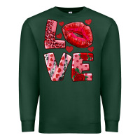Sports Green love kiss Premium Sweatshirt - RanaPortraitStore