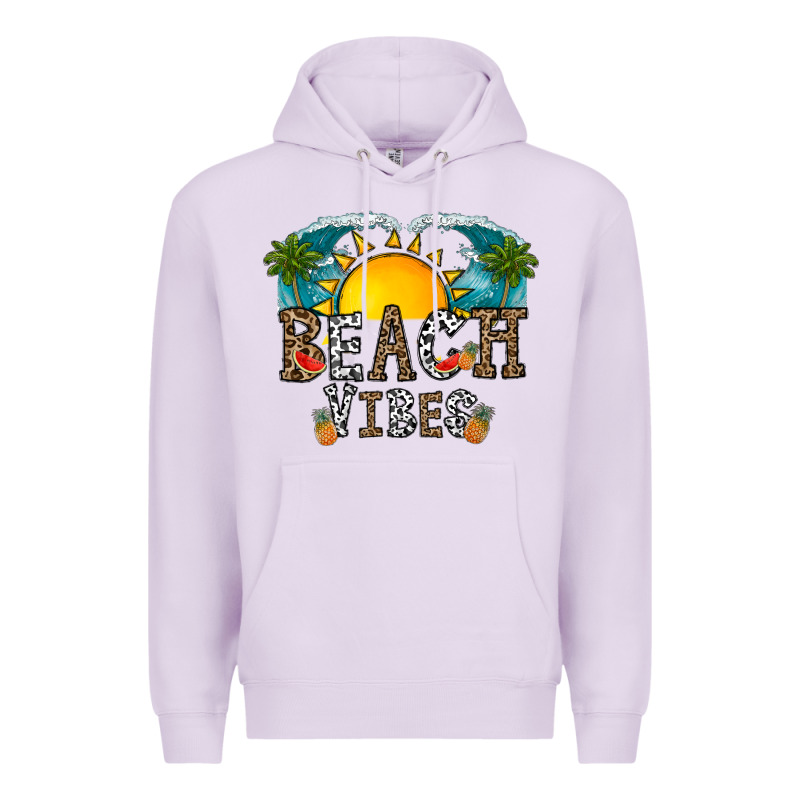 Beach Vibes Premium Hoodie by CowhideDigitalArt | Teevron