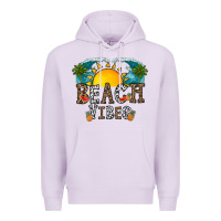 Lilac beach vibes Premium Hoodie - CowhideDigitalArt