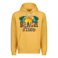 Mustard beach vibes Premium Hoodie - CowhideDigitalArt