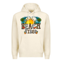 Tofu beach vibes Premium Hoodie - CowhideDigitalArt