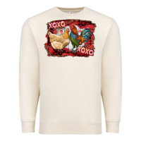 Sandshell xoxo rooster and chicken Premium Sweatshirt - RanaPortraitStore