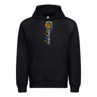 Black autism mama sunflower white Urban Hoodie - JahusDesignShop