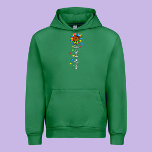 Autism Mama Sunflower White Urban Hoodie Designed By Jahusdesignshop