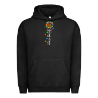Pigment Black autism mama sunflower white Urban Hoodie - JahusDesignShop
