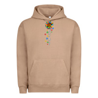 Pigment Burro autism mama sunflower white Urban Hoodie - JahusDesignShop