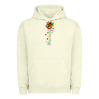 Pigment Pistachio autism mama sunflower white Urban Hoodie - JahusDesignShop