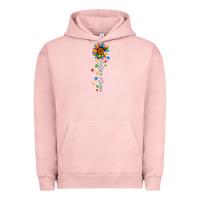 Pigment Salmon autism mama sunflower white Urban Hoodie - JahusDesignShop