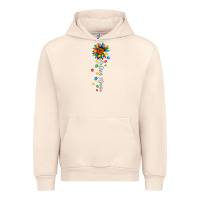 Sandshell autism mama sunflower white Urban Hoodie - JahusDesignShop