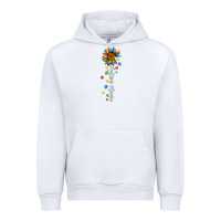 White autism mama sunflower white Urban Hoodie - JahusDesignShop