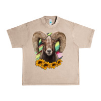 French Oak Bighorn Sheep Urban Heavy Tee - RanaPortraitStore