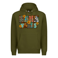 Army Green western mama vibes Premium Hoodie - FaDigitalArtStudio