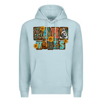 Blue Mist western mama vibes Premium Hoodie - FaDigitalArtStudio