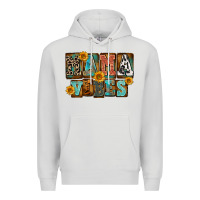Dove Grey western mama vibes Premium Hoodie - FaDigitalArtStudio