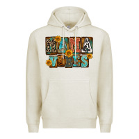 Oatmeal Heather western mama vibes Premium Hoodie - FaDigitalArtStudio