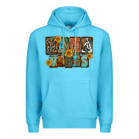 Ocean Blue western mama vibes Premium Hoodie - FaDigitalArtStudio