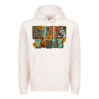 Pale Pink western mama vibes Premium Hoodie - FaDigitalArtStudio