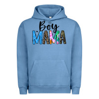 Pigment Pebble Blue boy mama white Urban Hoodie - JahusDesignShop