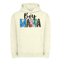 Pigment Pistachio boy mama white Urban Hoodie - JahusDesignShop