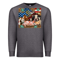 Charcoal Heather American farm animals Premium Sweatshirt - RanaPortraitStore