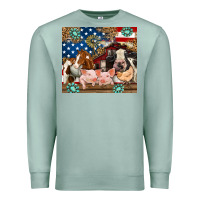 Seafoam American farm animals Premium Sweatshirt - RanaPortraitStore