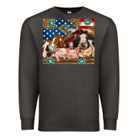 Smoke American farm animals Premium Sweatshirt - RanaPortraitStore