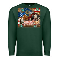 Sports Green American farm animals Premium Sweatshirt - RanaPortraitStore