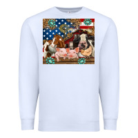 White American farm animals Premium Sweatshirt - RanaPortraitStore