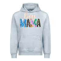 Heather Grey boy mama  black Urban Hoodie - JahusDesignShop