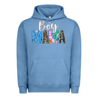 Pigment Pebble Blue boy mama  black Urban Hoodie - JahusDesignShop
