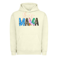 Pigment Pistachio boy mama  black Urban Hoodie - JahusDesignShop