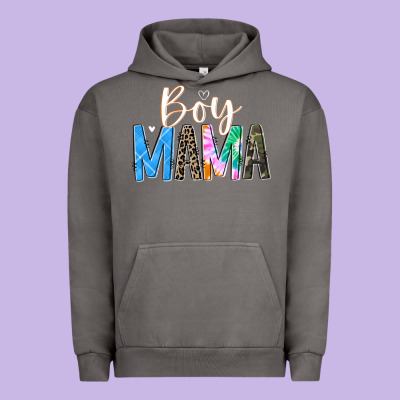 Boy Mama  Black Urban Hoodie Designed By Jahusdesignshop