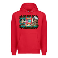 Red cma Premium Hoodie - RacoonDesign