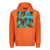 Carrot rooster and sunflowers seamless pattern Premium Hoodie - HRA Design Shop