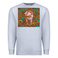 Heather Grey baby pig Premium Sweatshirt - RanaPortraitStore