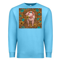 Ocean Blue baby pig Premium Sweatshirt - RanaPortraitStore