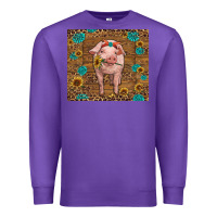 Purple baby pig Premium Sweatshirt - RanaPortraitStore