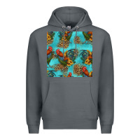 Rock rooster and sunflowers seamless pattern Premium Hoodie - HRA Design Shop
