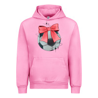 Fuchsia Pink coquette soccer bow Urban Hoodie - JahusDesignShop