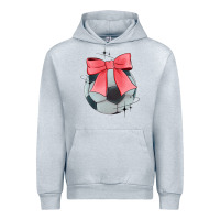 Heather Grey coquette soccer bow Urban Hoodie - JahusDesignShop
