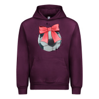Mauve Wine coquette soccer bow Urban Hoodie - JahusDesignShop