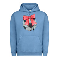 Pigment Pebble Blue coquette soccer bow Urban Hoodie - JahusDesignShop