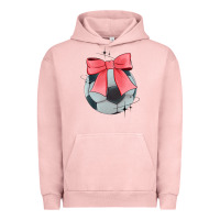 Pigment Salmon coquette soccer bow Urban Hoodie - JahusDesignShop