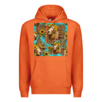 Carrot goat sunflowers seamless pattern Premium Hoodie - HRA Design Shop