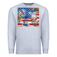 Heather Grey American Premium Sweatshirt - RanaPortraitStore