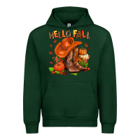 Forest Green hello fall pumpkins  cowgirl  and roses Urban Hoodie - AdoDesignShop