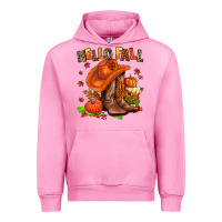 Fuchsia Pink hello fall pumpkins  cowgirl  and roses Urban Hoodie - AdoDesignShop