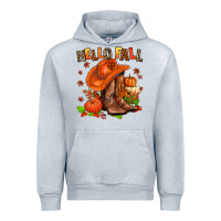 Heather Grey hello fall pumpkins  cowgirl  and roses Urban Hoodie - AdoDesignShop